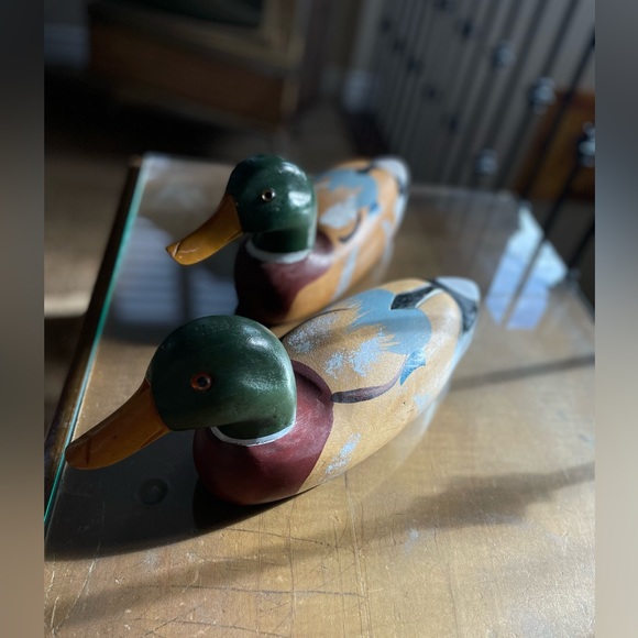 2/$50 Wood Duck Decoy Duck Dynasty Hunting Decor Cabin Fishing Outdoors Camo - Picture 12 of 14
